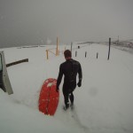 Surfing in the snow